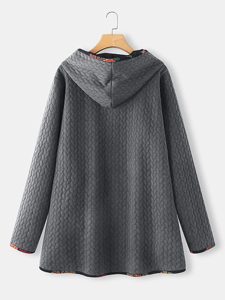 Women's Spring Hooded Loose Long Sleeve Large Coats