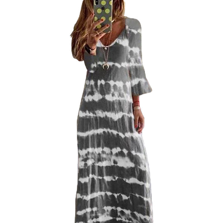 Women's Summer Loose Printed Long For Dress