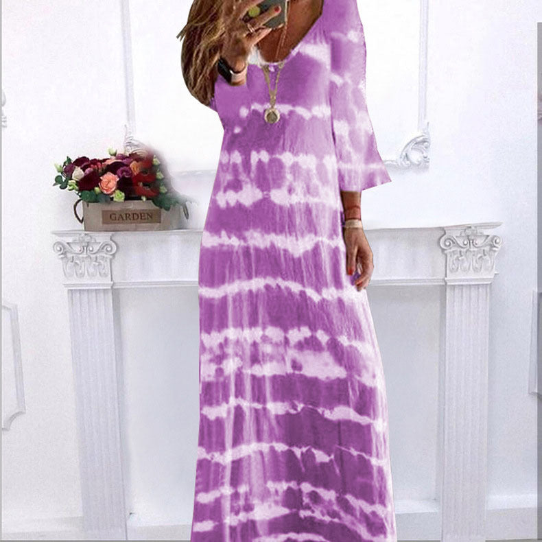 Women's Summer Loose Printed Long For Dress