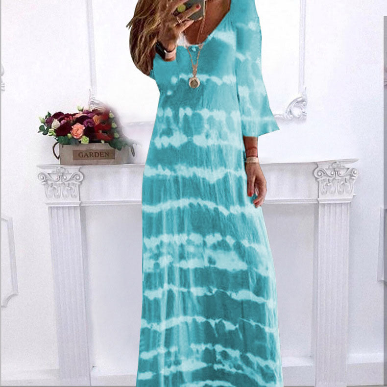 Women's Summer Loose Printed Long For Dress