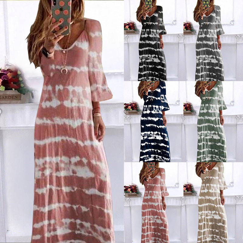 Women's Summer Loose Printed Long For Dress
