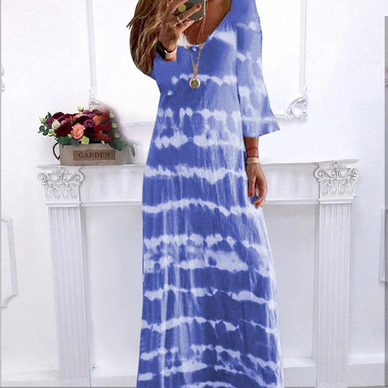 Women's Summer Loose Printed Long For Dress