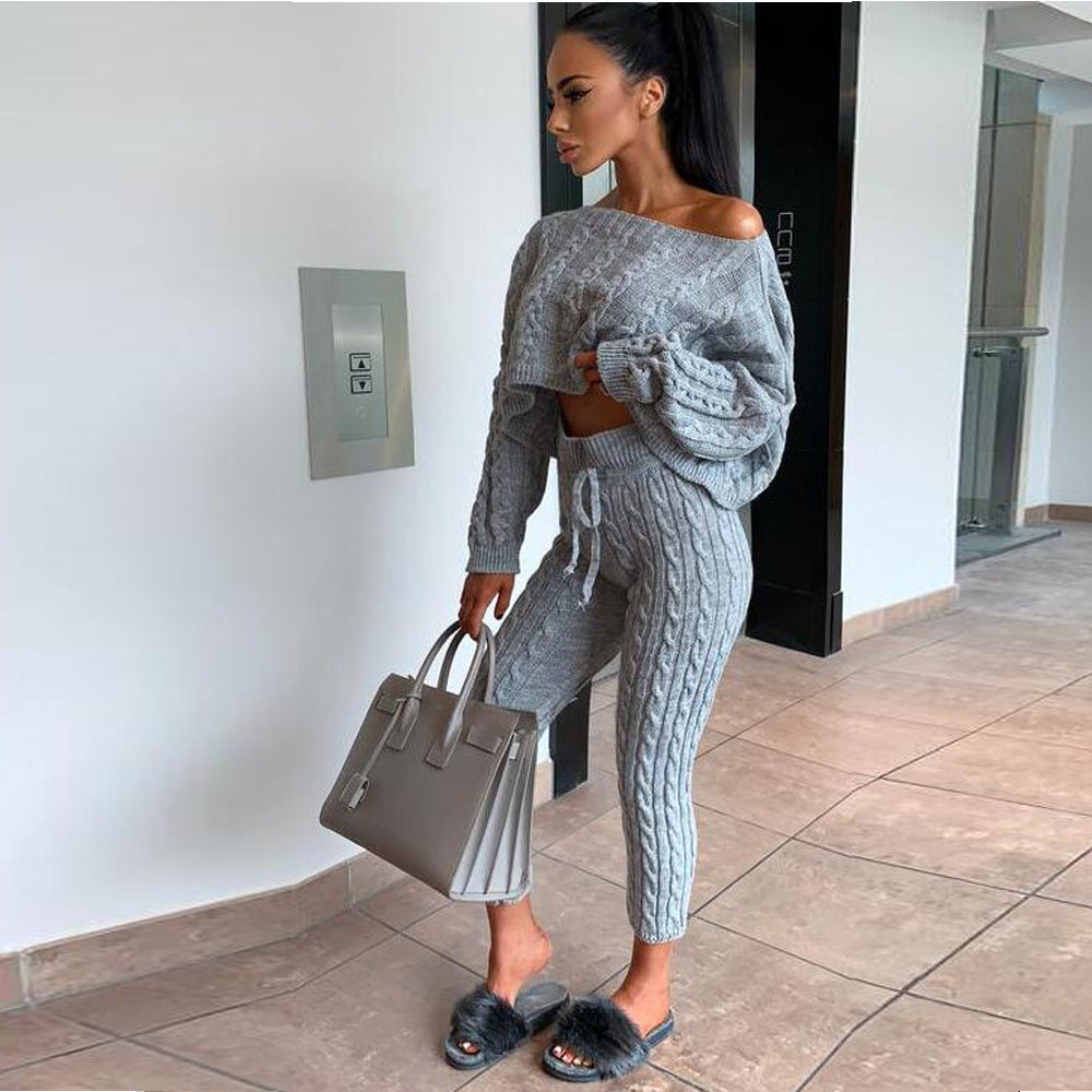 Casual Classic Pretty New Women's Twist Fashion Casual Suit