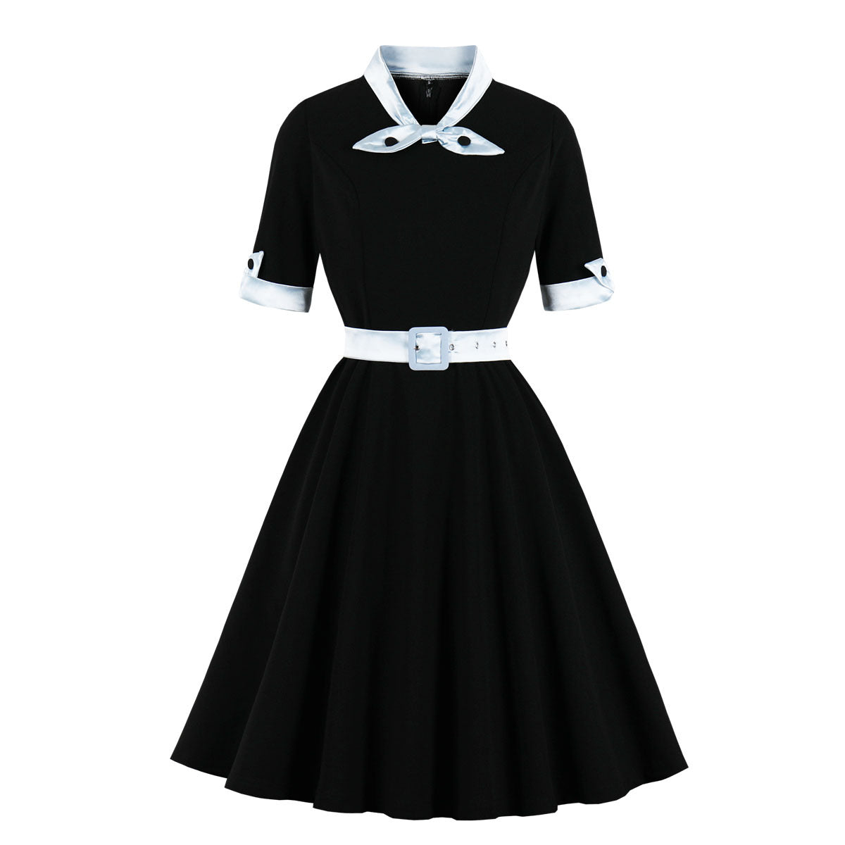 Autumn Patchwork Large Swing Dress Source Dresses