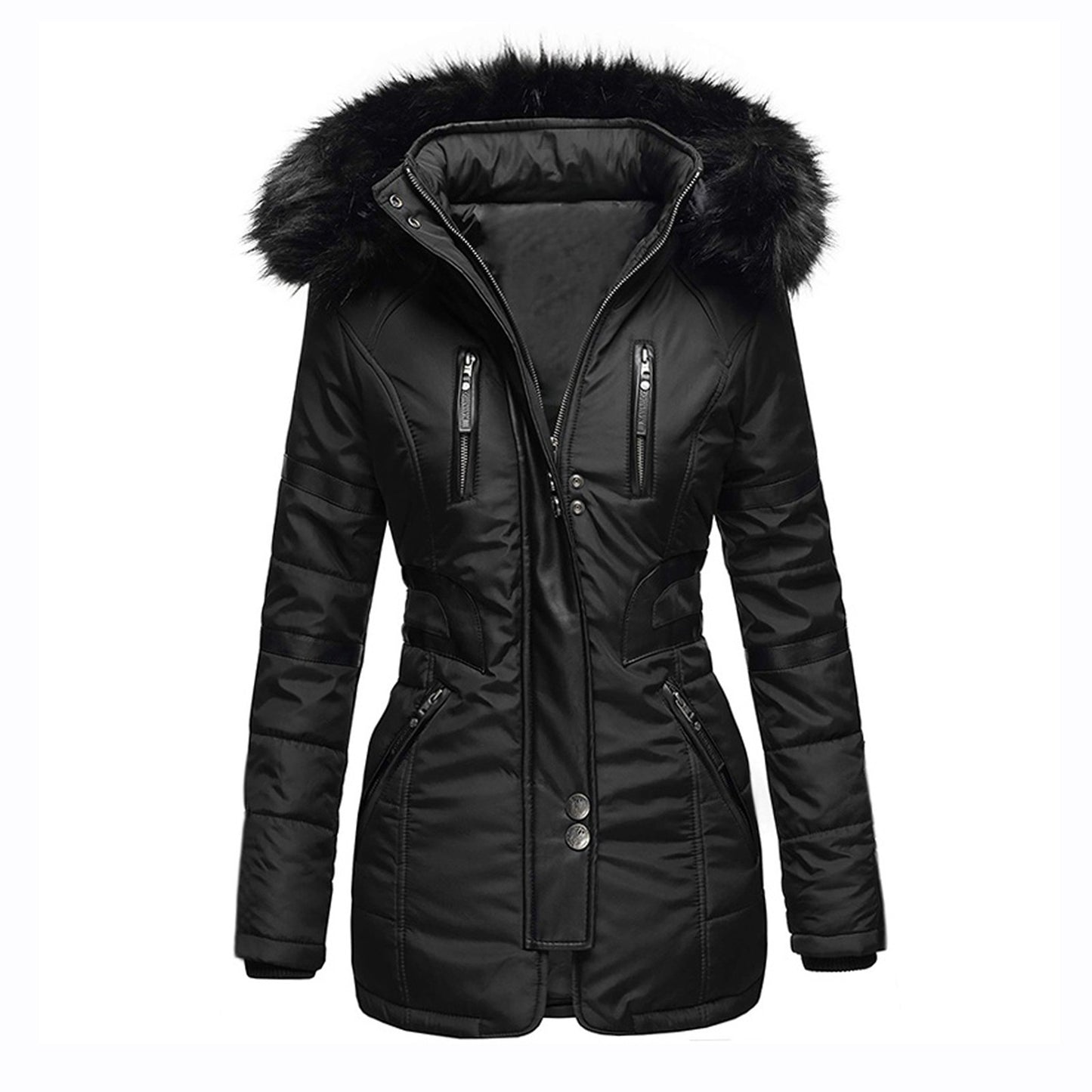Women's Collar Cotton Clothes Casual Fashionable Warm Coats