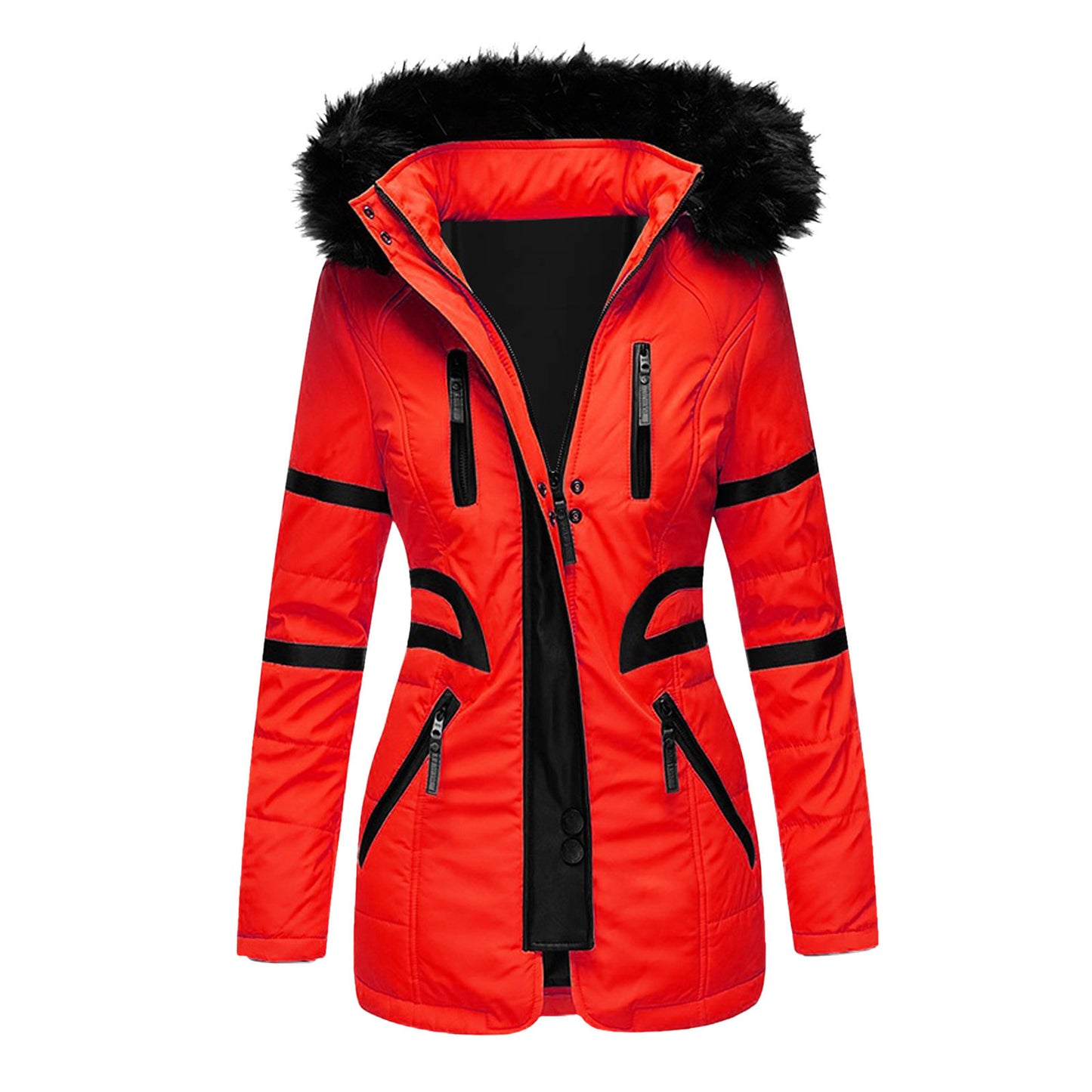 Women's Collar Cotton Clothes Casual Fashionable Warm Coats