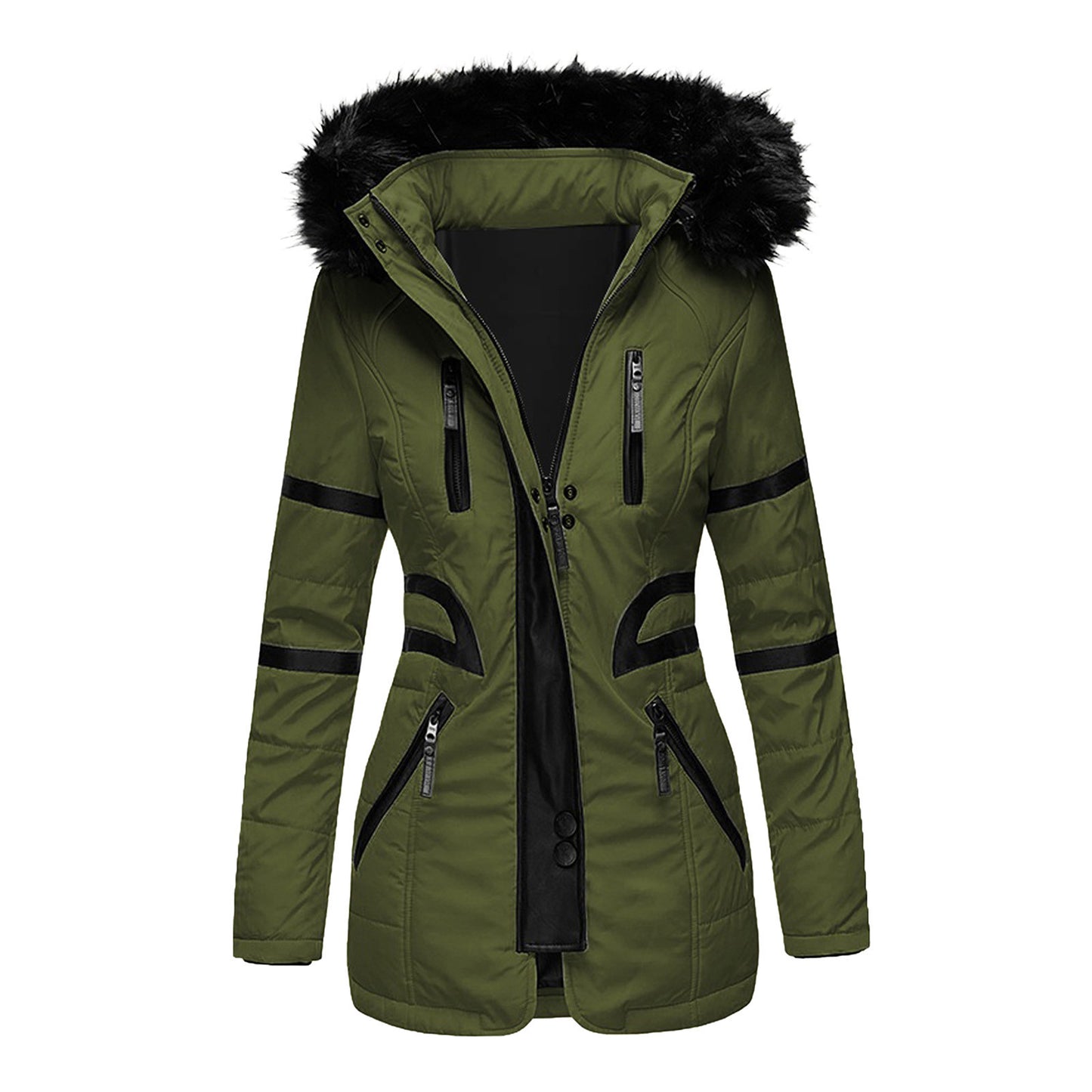 Women's Collar Cotton Clothes Casual Fashionable Warm Coats