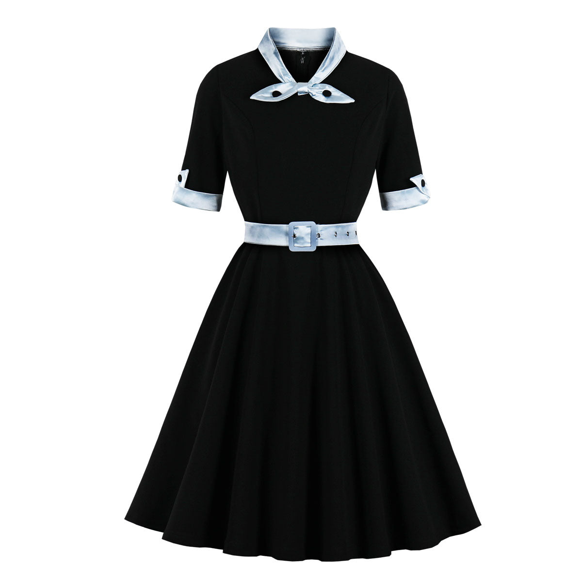 Autumn Patchwork Large Swing Dress Source Dresses