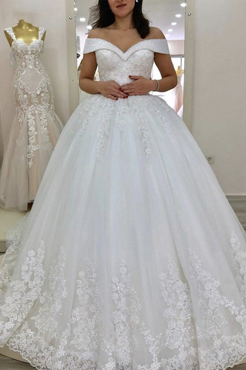 Dress Sexy Trailing Lace Up Main Wedding Dresses