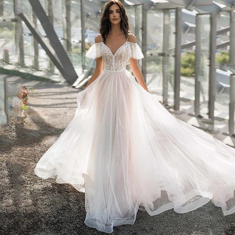 Spring Dress Slim Fit Slimming Floor-length Wedding Dresses