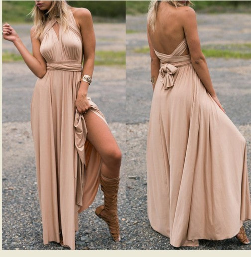 Cross Backless Sexy Bandage One-piece Dress Dresses