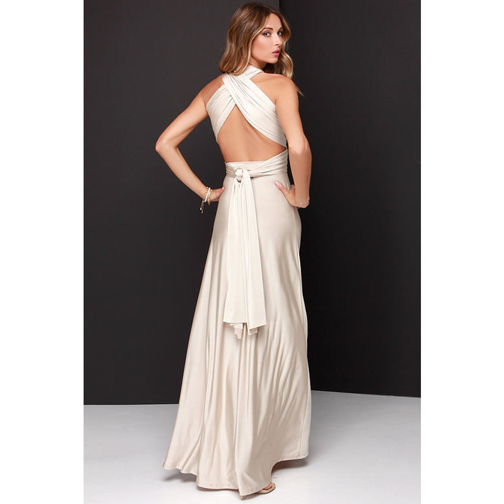 Cross Backless Sexy Bandage One-piece Dress Dresses