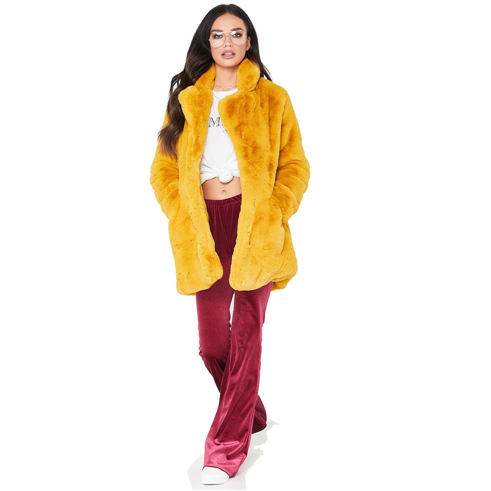 Women's Casual Creative Loose Fur Fluff Coats
