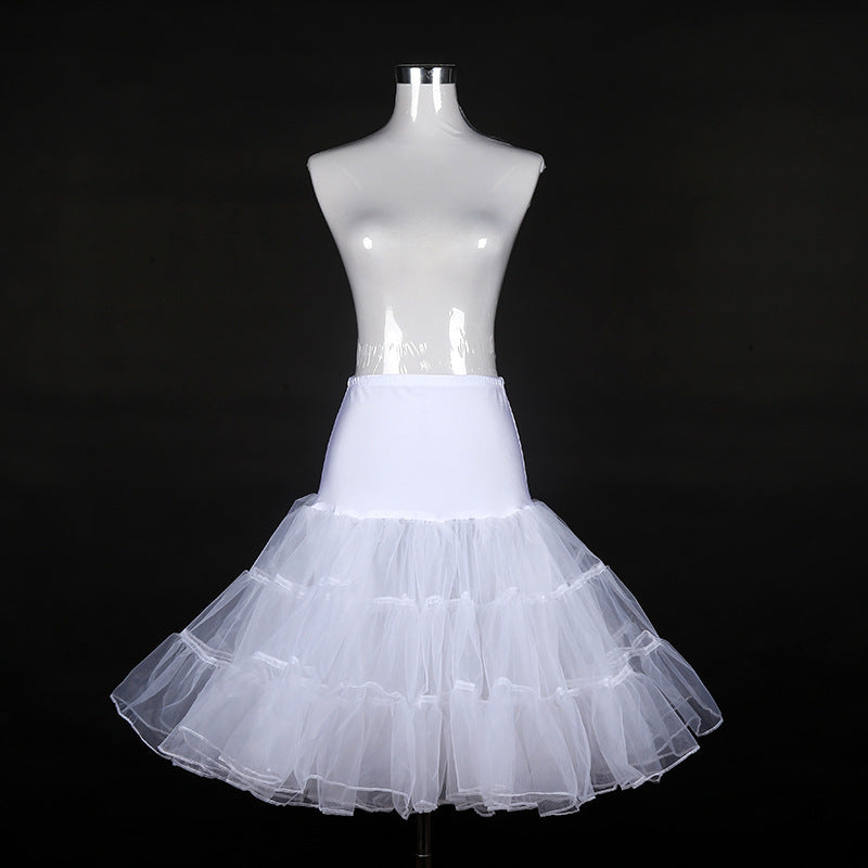 Retro Boneless Plinth Tulle Violent Color Skirts