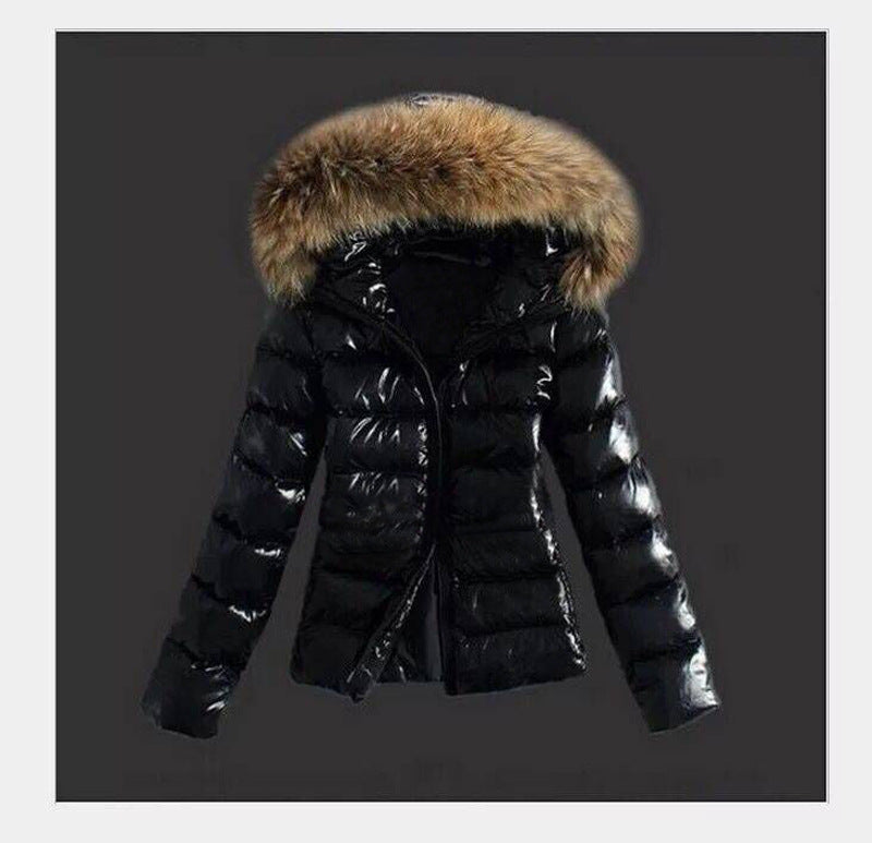 Slim Fit Cotton Imitation Fur Big Coats