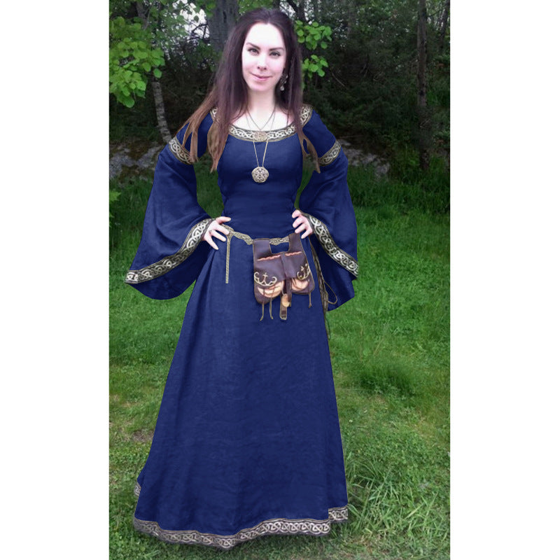 Women's Classic Mid-century Long-sleeved Round Neck Dress Dresses