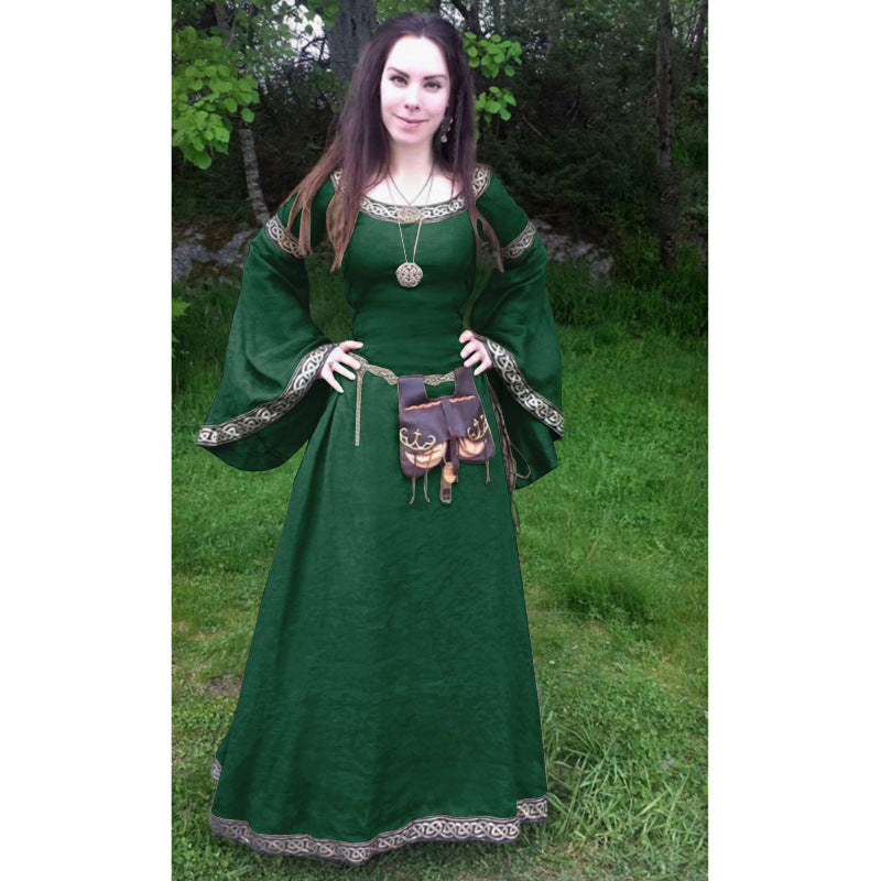 Women's Classic Mid-century Long-sleeved Round Neck Dress Dresses