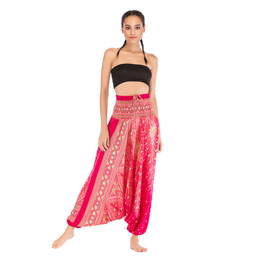 Charming Casual Yoga Big Crotch Bohemian Pants