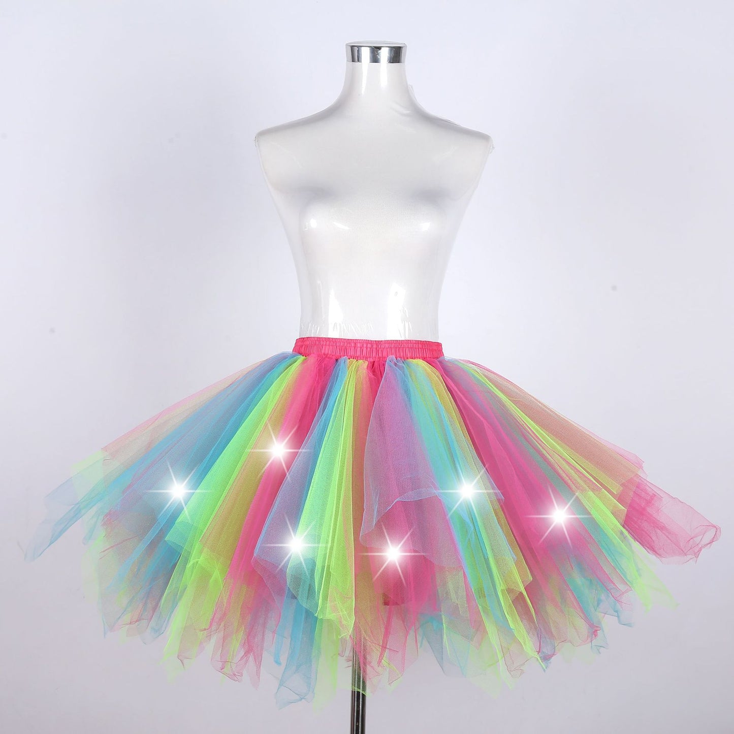 Adult Mesh Slip Dress Pettiskirt Stage Skirts