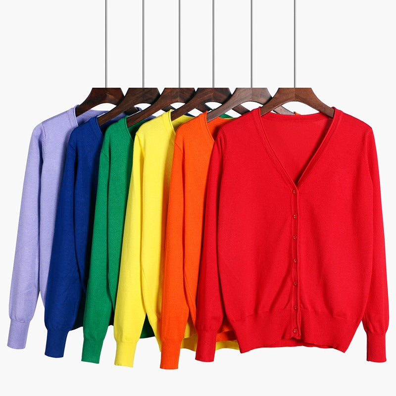 Women's Large Slimming Solid Color Shawl Sweaters