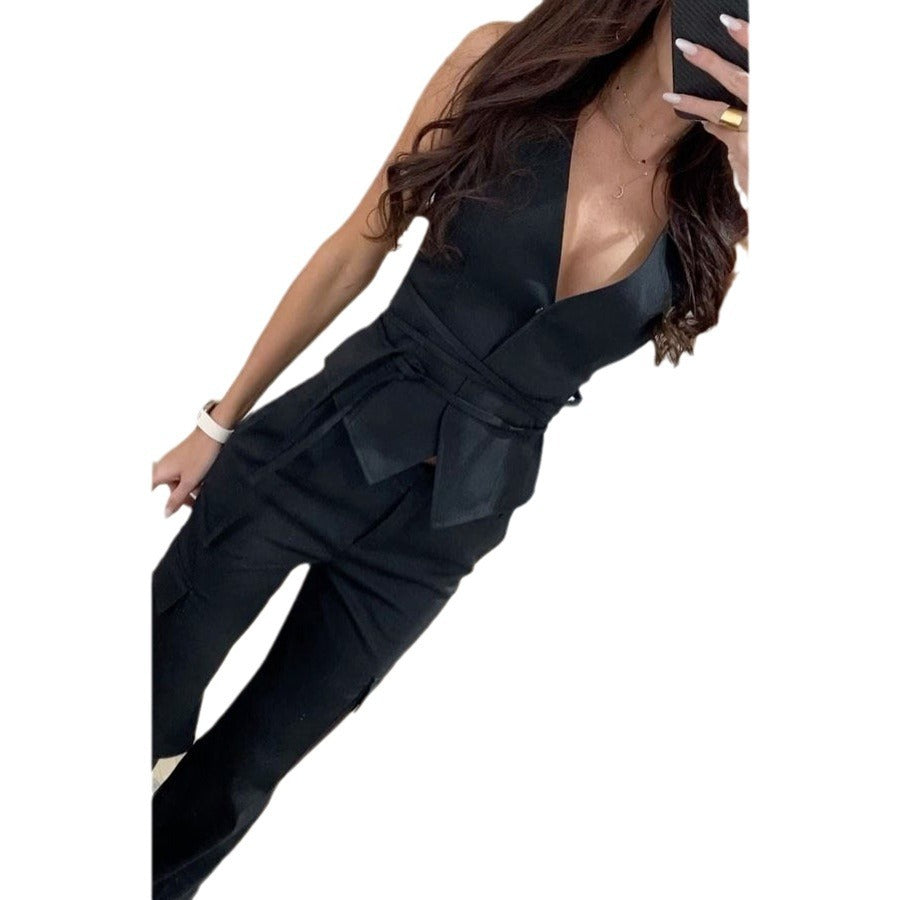 Women's Lace Up Casual Vacation Loose Fashion Tops