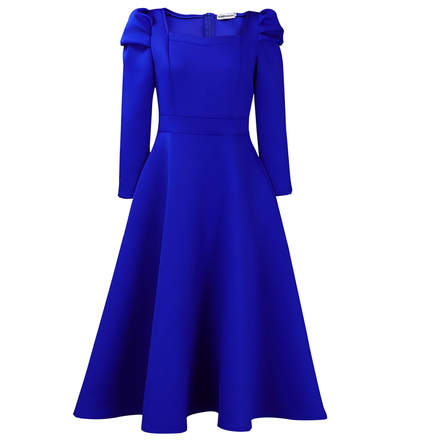 Women's Fashion Solid Color Square Collar High Waist Skirts
