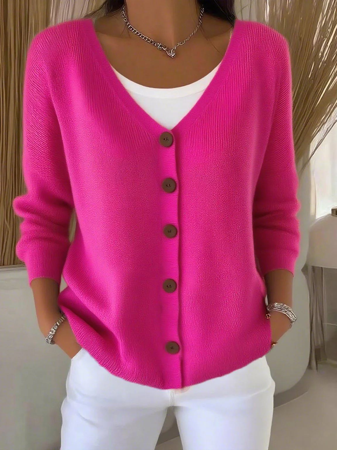 Durable Women's Knitted Casual Fashion For Cardigans