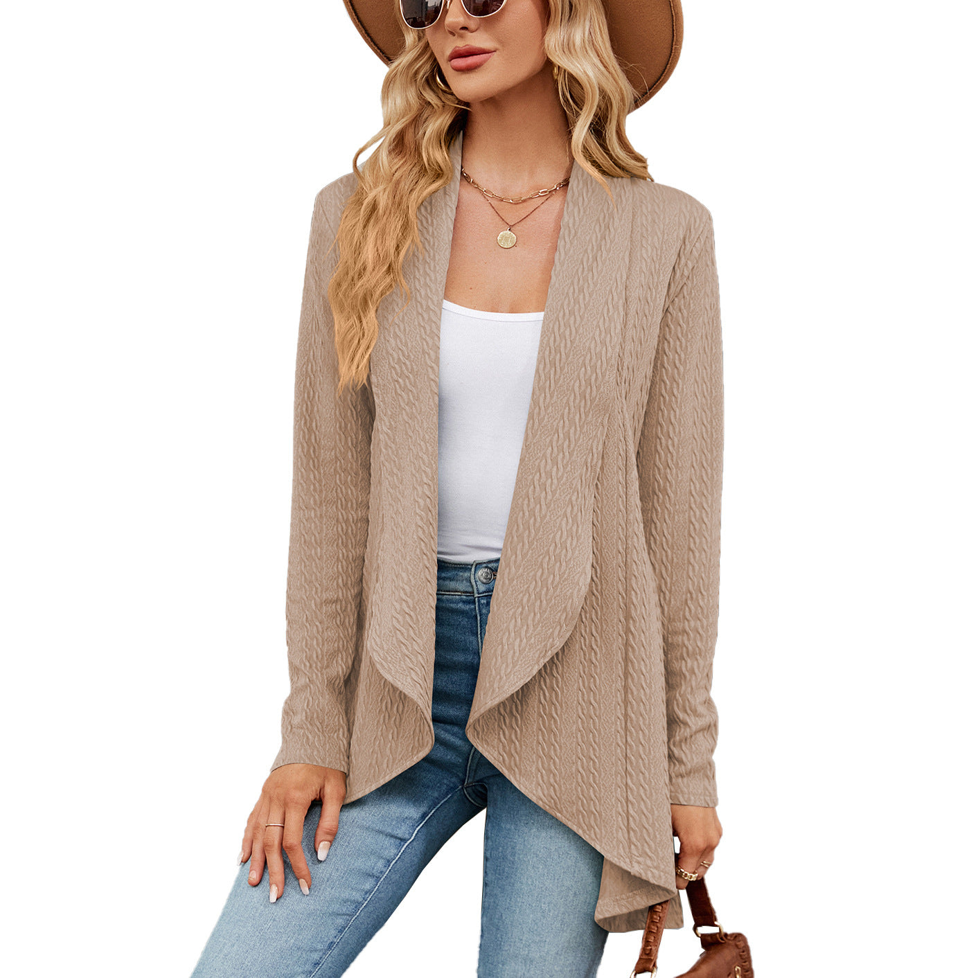 Women's Long Sleeve Solid Color Loose Knitting Women's Sweater