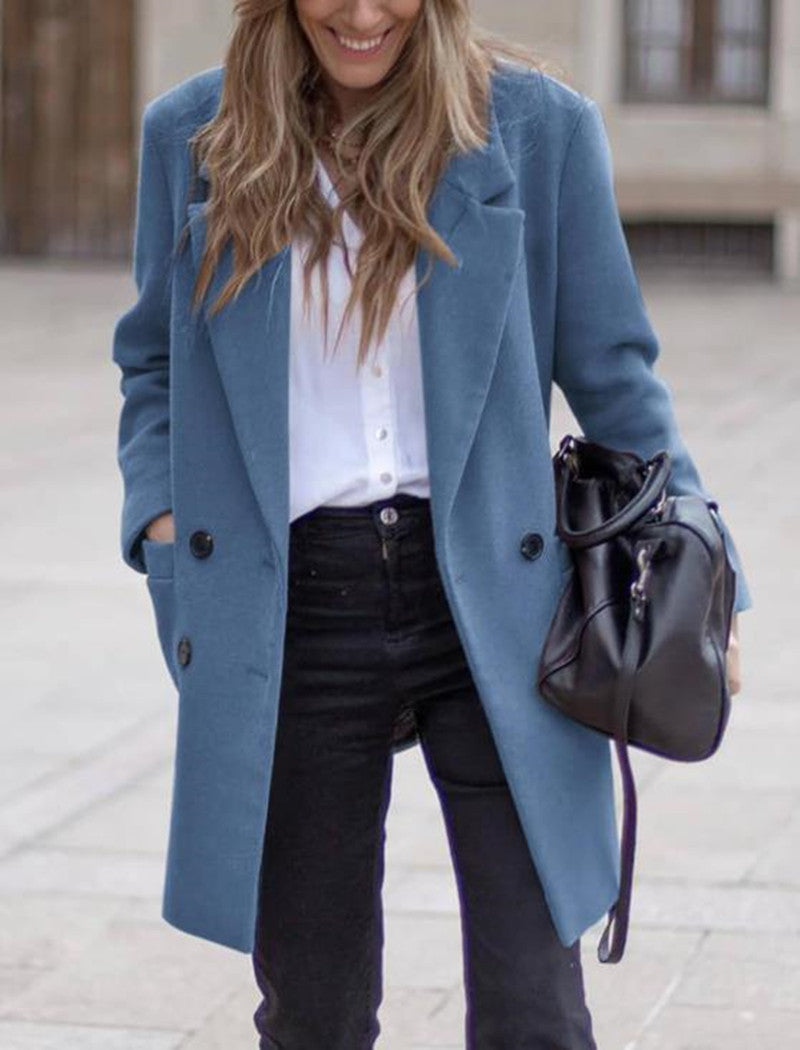 Women's Woolen Heavy Woollen Cloth For Overcoat Coats