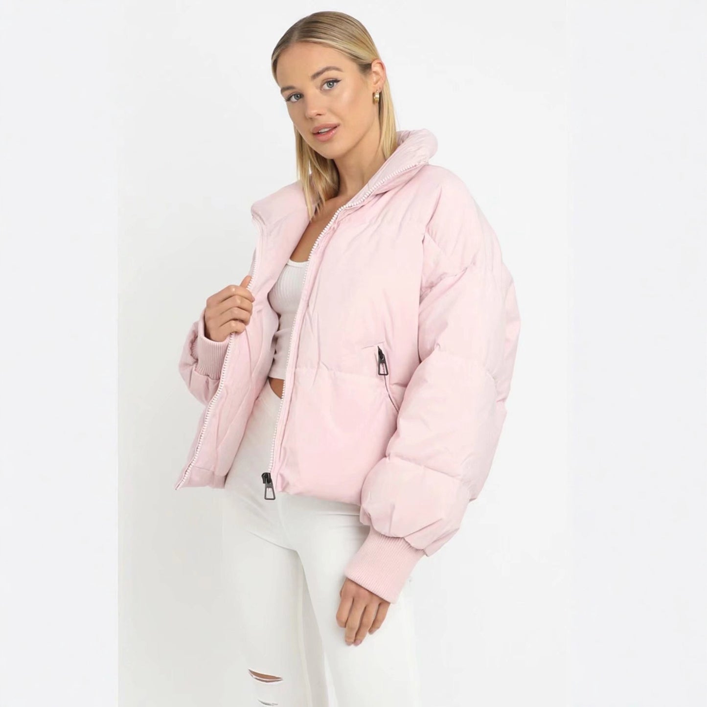 Women's Autumn Urban Leisure Versatile Stand Collar Coats