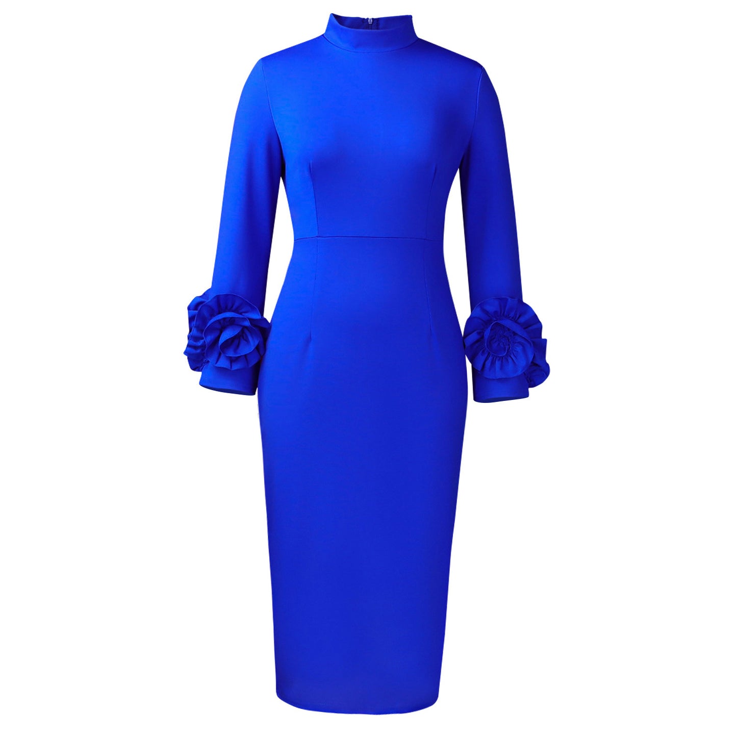 Half Turtleneck Elegant Slim Fit Ol Long Sleeve Dress