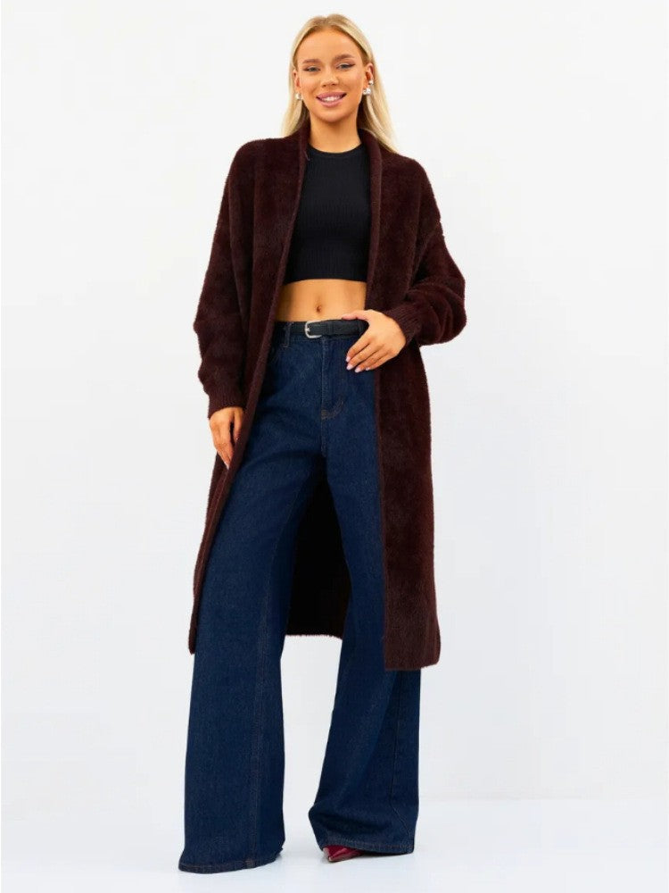Women's Imitation Mink White Loose Plush Fluffy Women's Sweater