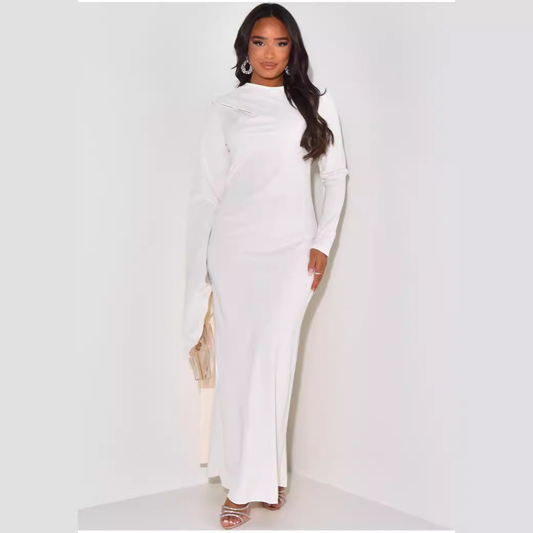 Loose Solid Color Casual Long Dress Dresses
