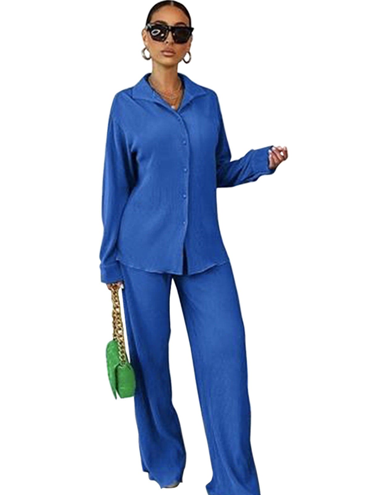 Women's Fashion Elegant Casual Solid Color Trousers Suits