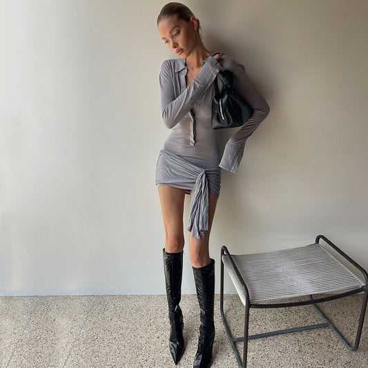 Style High Sense Fashion Temperament Lapel Cardigans