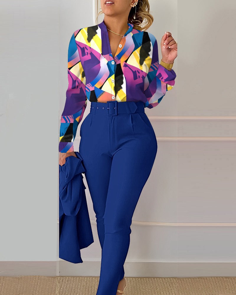 Women's Sweet Style Fresh Polyester Long Sleeve Fashion Casual Suits