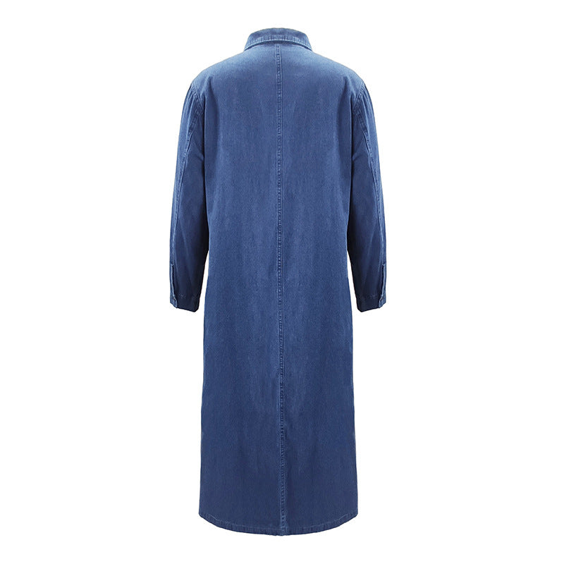 Women's Long-sleeved Shirt Dress Loose Casual One-piece Dresses