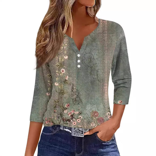 Women's New T-shirt Printed Short-sleeved Source Blouses