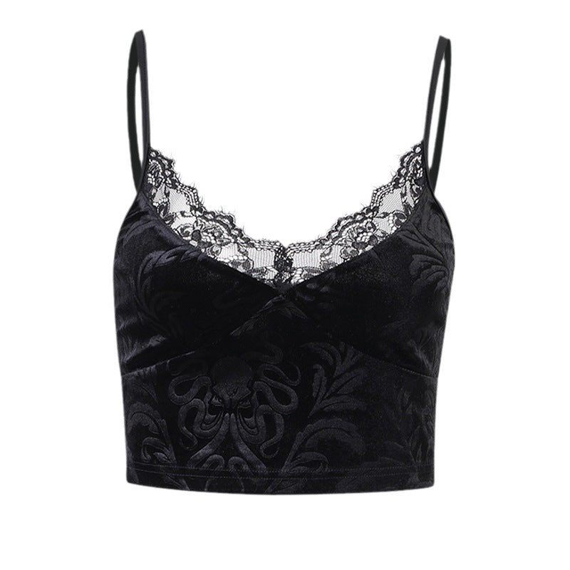 Women's Summer Sexy Cropped Tank Dark Personality Tops