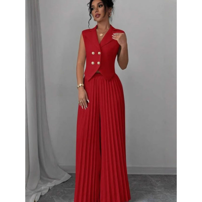 Women's Durable Stylish Beautiful Fashion Pleated Suits