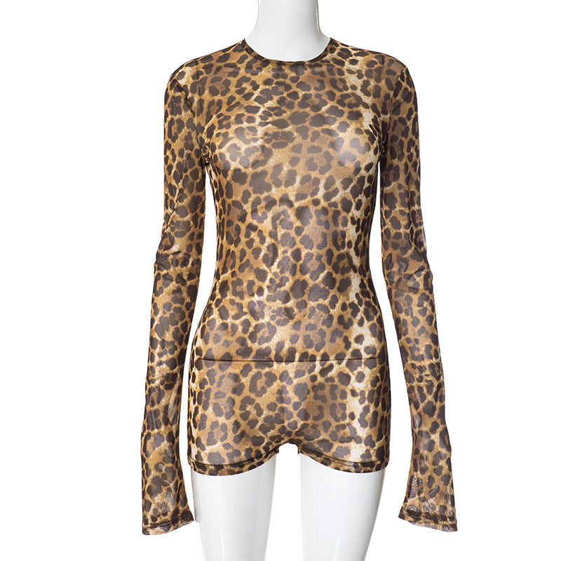 Spring Fashion Vintage Leopard Print Sexy Shorts