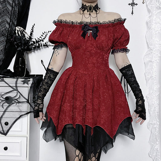 Women's Summer Dark Style Elegant Fashion Slim Dresses