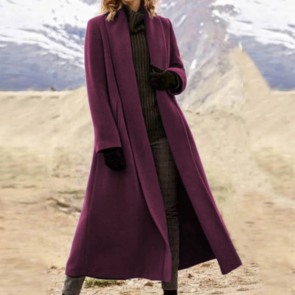 Women's Durable Glamorous Casual Woolen Trench Coats