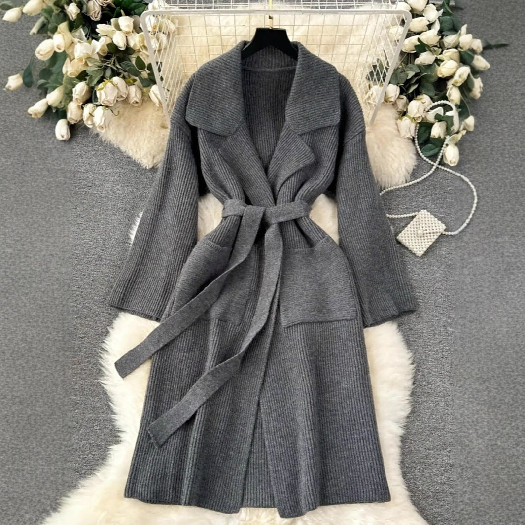 Women's Elegant Simple Long Fashion Knitted Women's Sweater