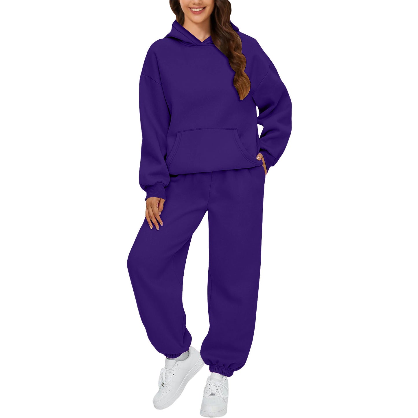 Versatile Elegant Women's Version Hooded Sport Fashion Casual Suit