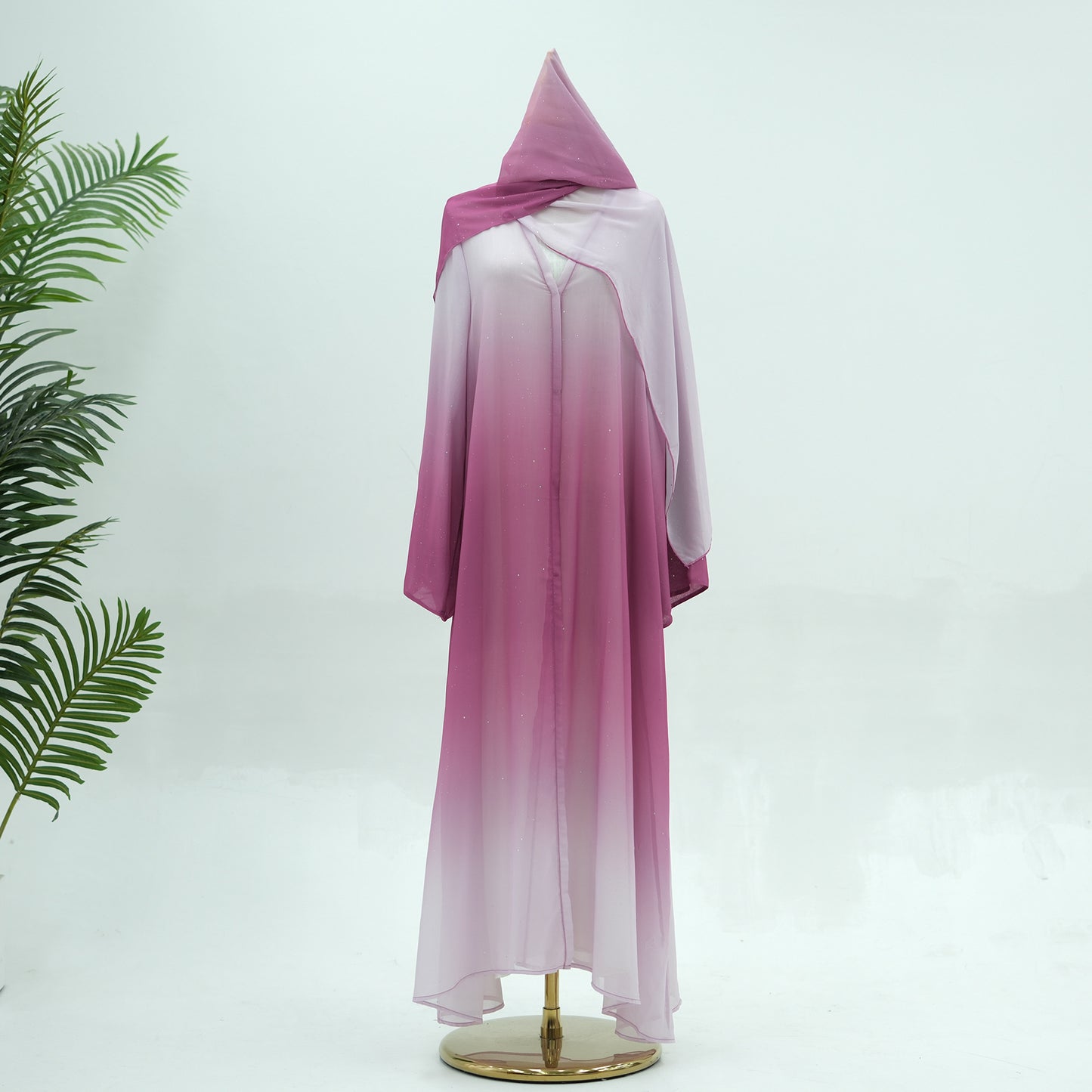 Gradient Ribbon Bandana Daily Party Robe Dresses