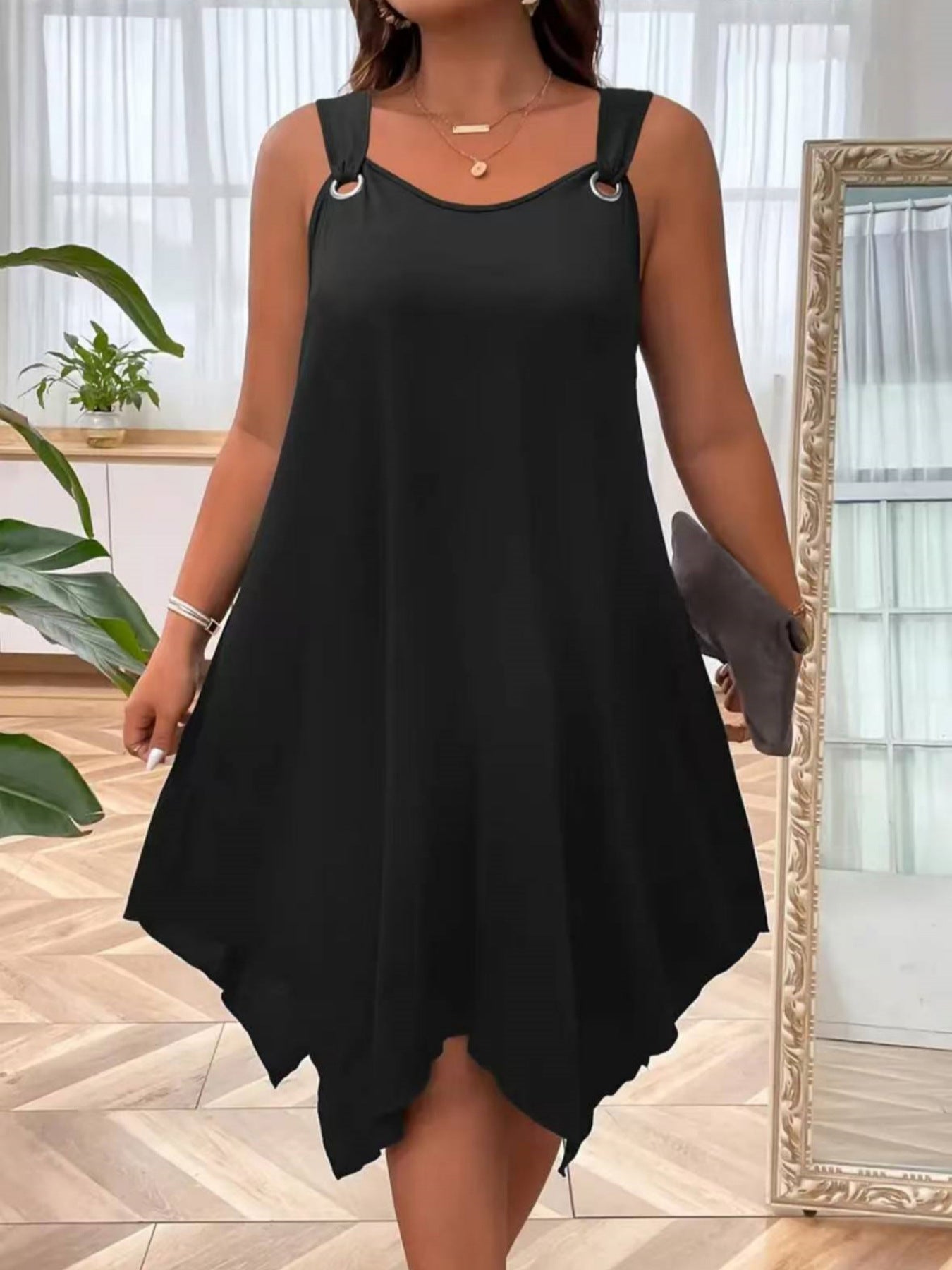 Women's Summer Elegant A- Line Round Neck Dress