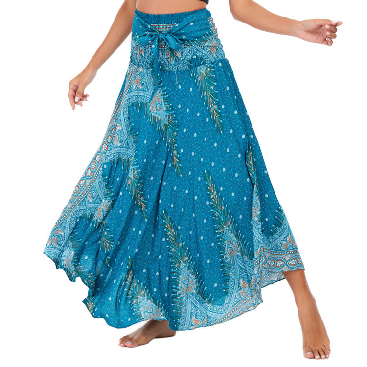 Casual Thai Vacation Big Swing Belly Dress