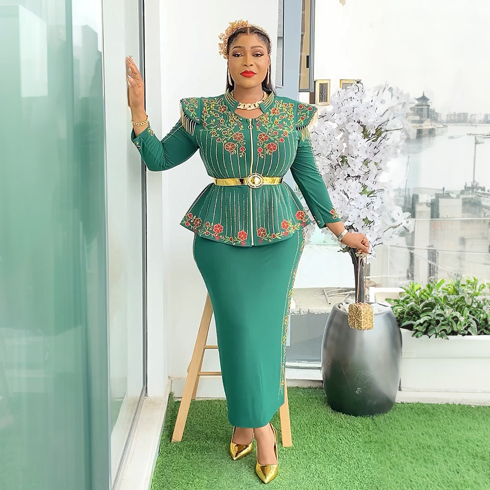 African Printed Dress For Woman Fashion Suits