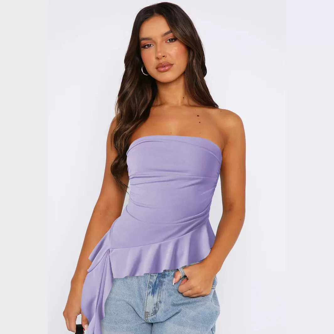 Women's Slim Fit Hot High-grade Outer Wear Tassel Tops